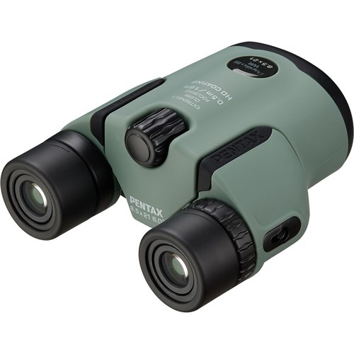 Pentax Papilio III 8.5x21 WR Binoculars Olive 027075311749_1 - Theodist