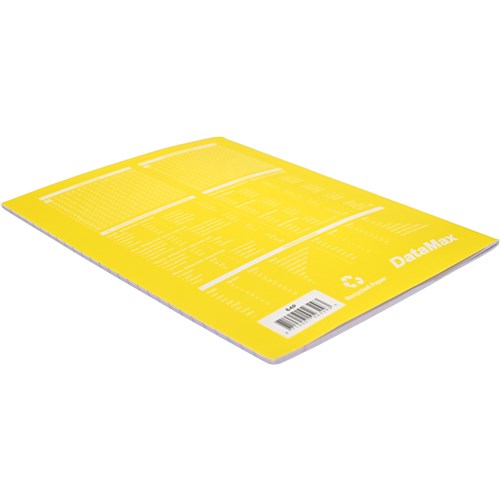 DataMax 64P Exercise Book 64 Page 8mm Feint Ruled, Yellow - Theodist