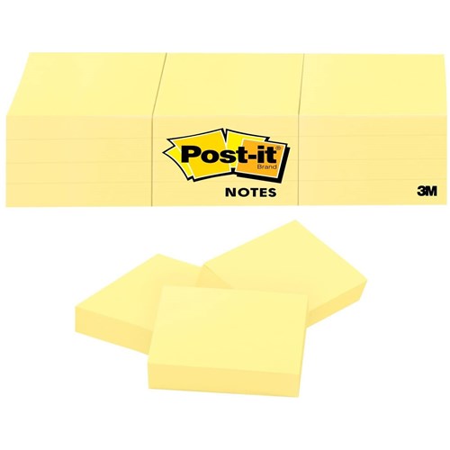 Post-it 653 Small Notes 34.9x47.6mm, Yellow_1 - Theodist