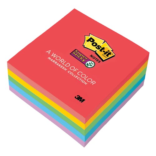 Post-it 6545PK Super Sticky Notes 76x76mm, Marrakesh - Theodist