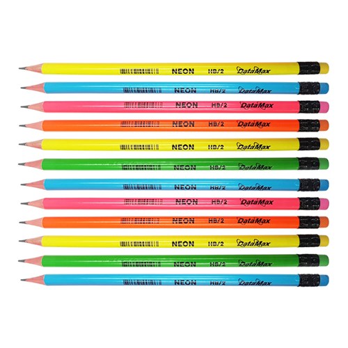 DataMax Neon Graphite Pencils HB/2 12 Pack - Theodist