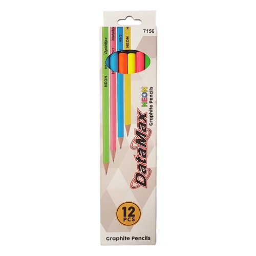 DataMax Neon Graphite Pencils HB/2 12 Pack_1 - Theodist
