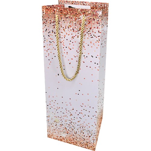 Gift Bottle Bag Sparkle Assorted Colours 35x12x10cm_2 - Theodist