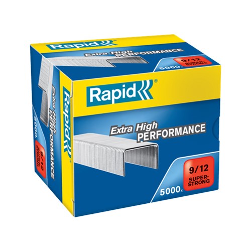 Rapid Staples Extra High Performance 9/12 Super-Strong 5000 Pcs/Box - Theodist