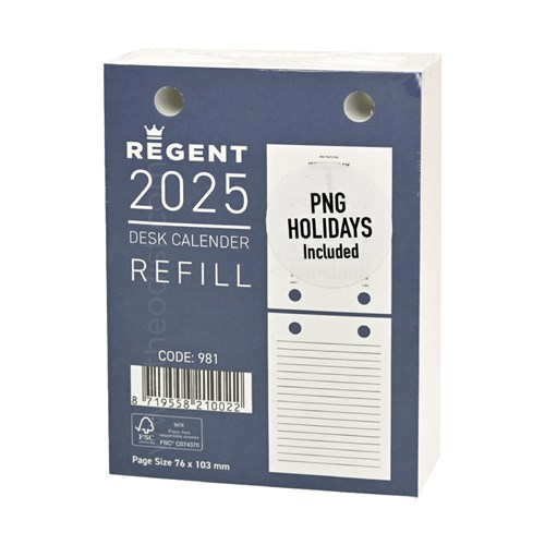 Regent 981 2024 Desk Calendar Refill - Theodist