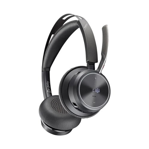HP Poly Voyager Focus 2 Microsoft Teams Certified USB-C C Headset +USB-C/A Adapter + Charging Stand_1 - Theodist