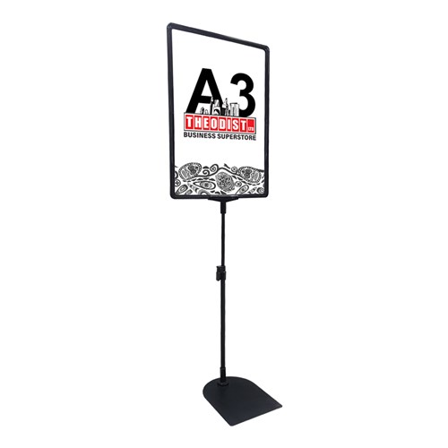 A3 Poster Display Free-standing Adjustable Height - Theodist