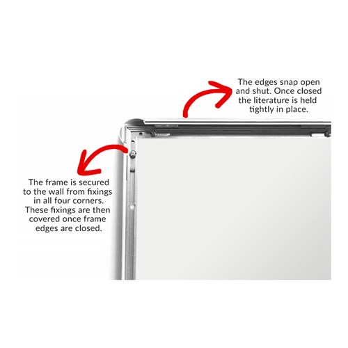 DataMax A4SNAP Aluminium Snap Frame A4_1 - Theodist