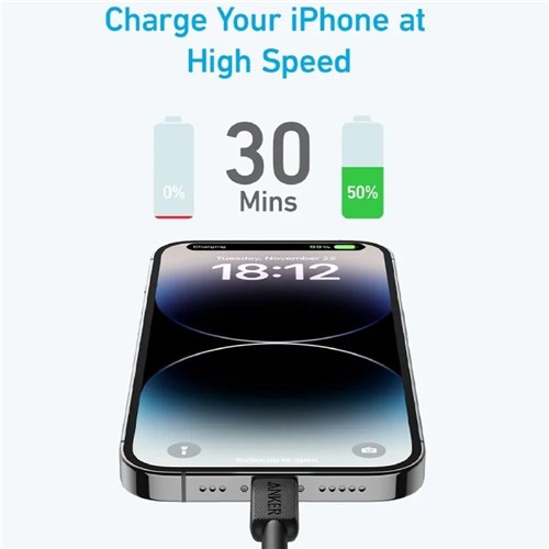 Anker USB-C to Lighting 1m Braided Cable A81B5H11_2 - Theodist