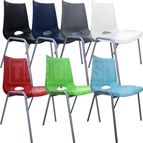 Plastic Stackable Chair A8206D Assorted Colours - Theodist
