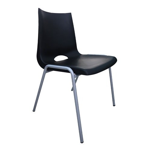 A8206D Plastic Stackable Chair Black - Theodist