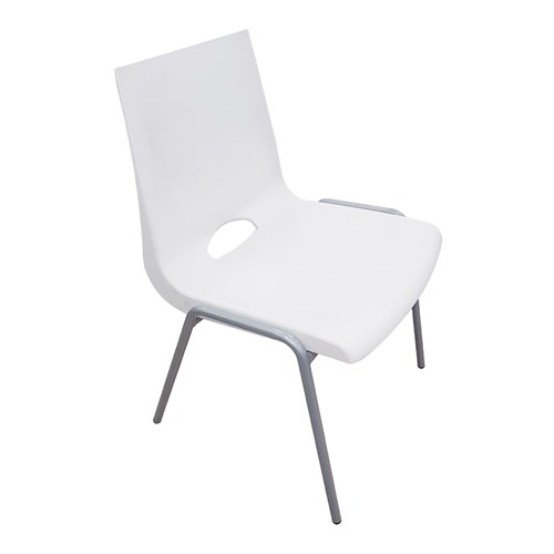 A8206D Plastic Stackable Chair White - Theodist