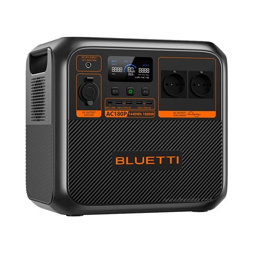 Bluetti AC180P Portable Solar Power Station 1,440Wh, 1,800W - Theodist