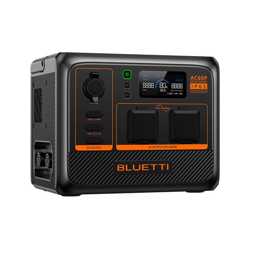 Bluetti AC60 Portable Solar Power Station 403Wh, 600W - Theodist