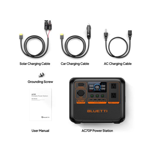 Bluetti AC70P Portable Power Station with 1000W 864Wh Battery_5 - Theodist
