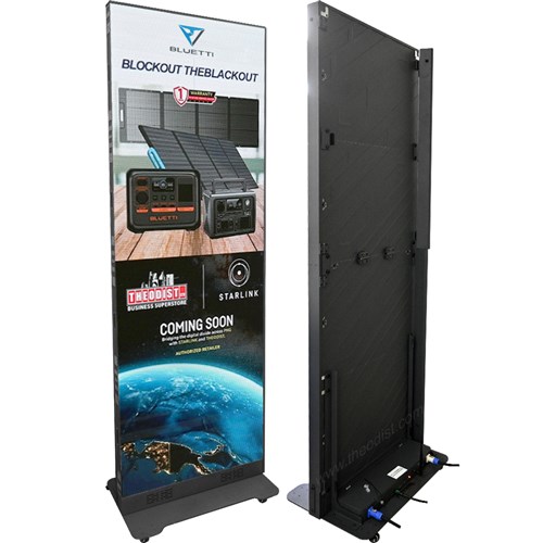 Premteco 2 x AP3 Vertical Digital Indoor LED Display 640x1920mm, Power Con: 247W-634W, with Case_1 - Theodist