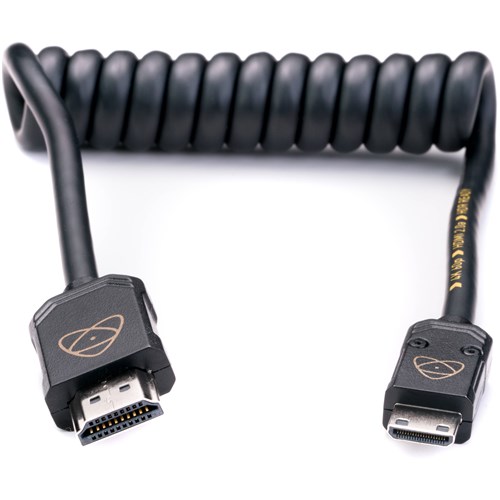 Atomos AtomFLEX Coiled Mini-HDMI to HDMI Cable (12 to 24") - Theodist