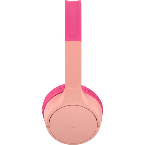 Belkin On-Ear Wireless Headphones for Kids, USB-C, Pink, AUD002BTPKV3_1 - Theodist