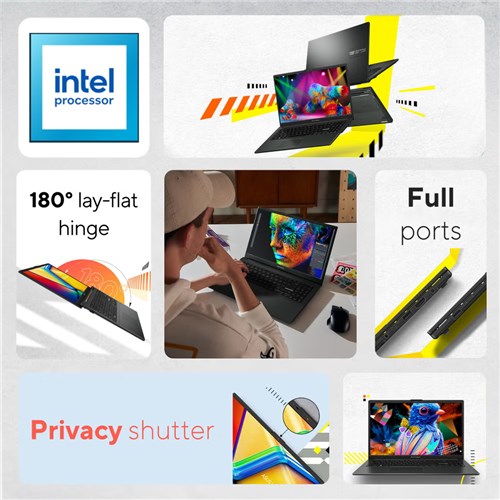 Asus Vivobook Go 15 Laptop, 15.6" FHD, Intel N150, 8GB, 256GB UFS, Mixed Black, Win11 Home_1 - Theodist
