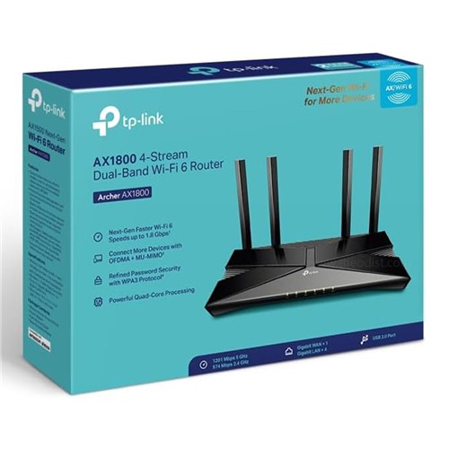 TP-Link Archer AX1800 4-Stream Dual-Band Wi-Fi 6 Router_3 - Theodist