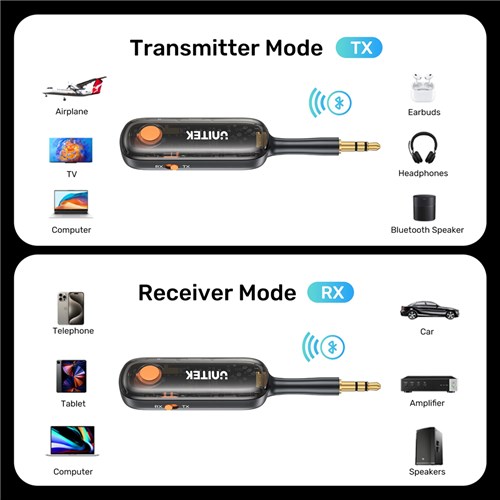 Unitek B1111A01 2-in-1 Bluetooth Transmitter/Receiver Adapter_8 - Theodist