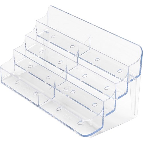Deflecto 70801 8 Pocket Business Card Holder, 19.7x9.9x8.6cm - Theodist