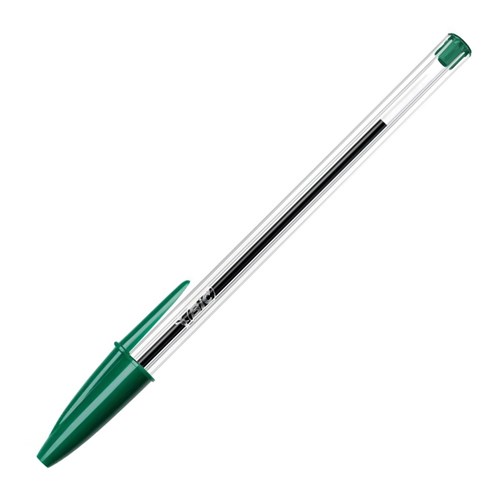 BIC BIC211 Cristal Original Medium 1.0mm, Green - Theodist