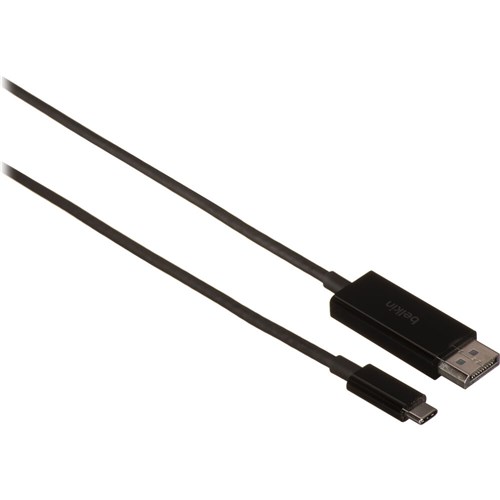 Belkin USB-C to DP Display Port 1.4 Cable, 4K/8K, 2M, AVC014BT2MBK - Theodist