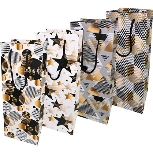 Gift Bottle Bag Assorted Shapes 36x12x10cm - Theodist