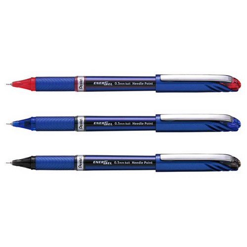 Pentel BLN25 EnerGel Needle-Point Gel Pen Rubber Grip 0.5mm - Theodist