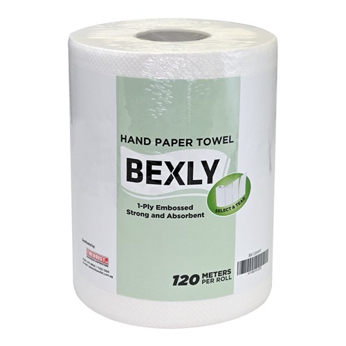 Bexly BX120HPT Hand Paper Towel 120m/ Roll 1 Ply - Theodist