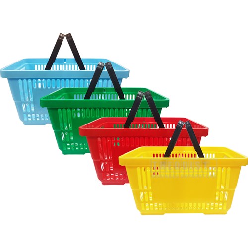 Bexly BX2200 Shopping Basket with Handles 22L Assorted - Theodist