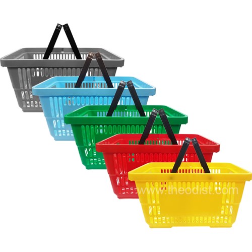 Bexly BX2200 Shopping Basket with Handles 22L Assorted - Theodist