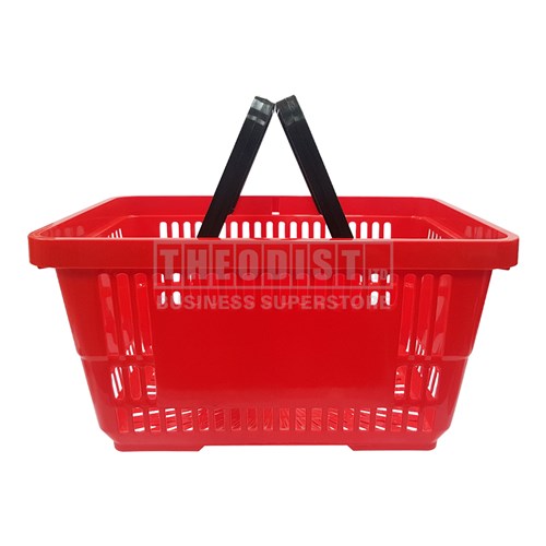 Bexly BX2200 Shopping Basket with Handles 22L_Red - Theodist