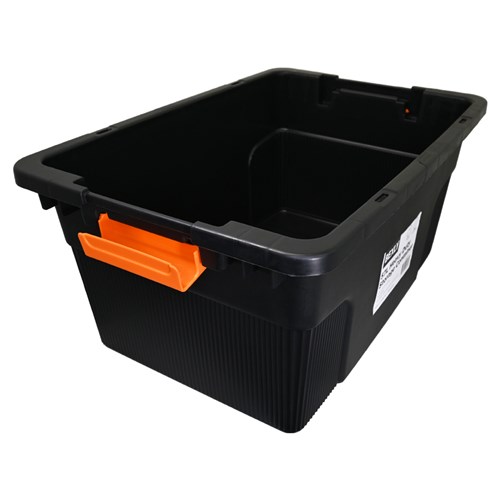 Bexly BX6741 Plastic Heavy Duty Storage Container 57L Black 636x436x295mm_2 - Theodist
