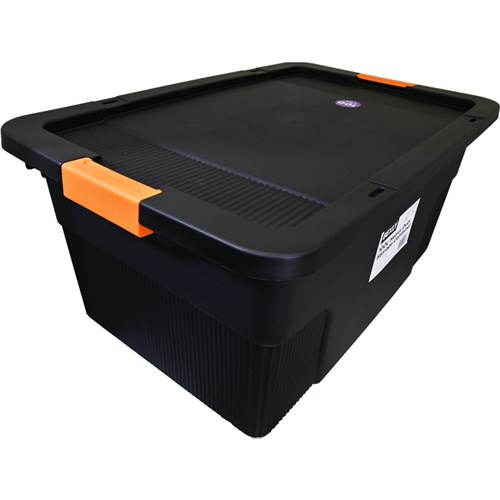 Bexly BX6742 Plastic Heavy Duty Storage Container 100L Black 755x515x380mm_1 - Theodist