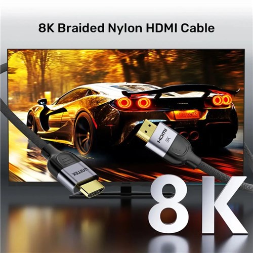 Unitek C11093RGY01-1.5M 8K 60Hz 48Gbps HDMI 2.1 Cable Male 1.5M Braided Nylon_2 - Theodist