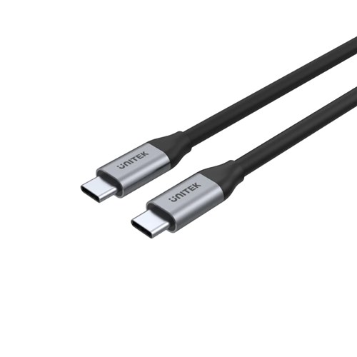 Unitek C14082ABK USB-C Male to Male Fast Data & Charging Cable 1M, 4K@60Hz, 100W - Theodist