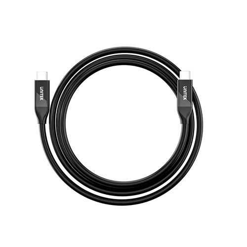 Unitek C14100ABK01-2M USB4 USB-C Cable, 2M, 240W, 40G, 8K 60Hz, Compatible with Thunderbolt 4/3_2 - Theodist