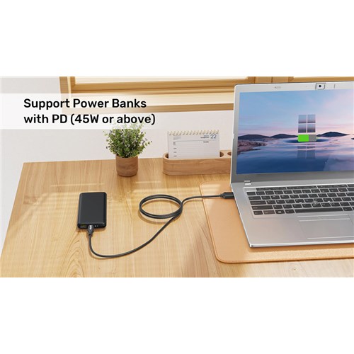 Unitek C14116BK 65W USB-C to DC Cable, 5.5x2.5mm, 1.8M, Power Charging 20V 3.25_5 - Theodist