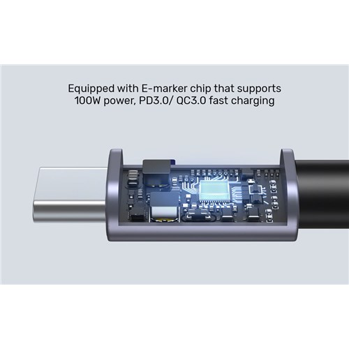 Unitek C14123BK-2M Cable Charging USB-C Male to Male PD 2m 100W Black_2 - Theodist