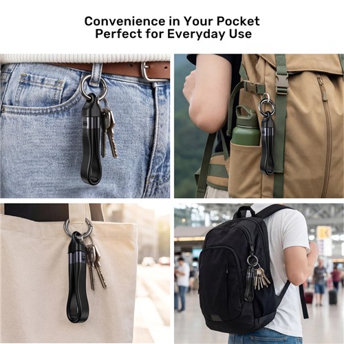 Unitek C14179ABK01-0.13M USB4 Keychain Cable with 240W PD, 40Gpbs & 8K@60Hz_11 - Theodist