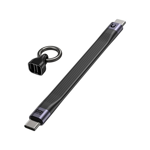 Unitek C14179ABK01-0.13M USB4 Keychain Cable with 240W PD, 40Gpbs & 8K@60Hz_13 - Theodist
