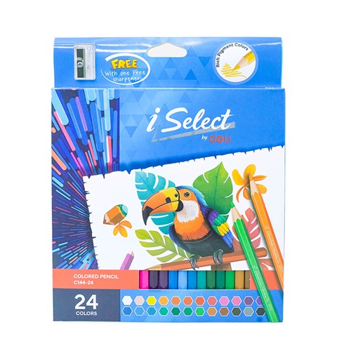 iSelect C144-24 Coloured Pencil, 24 Colours - Theodist