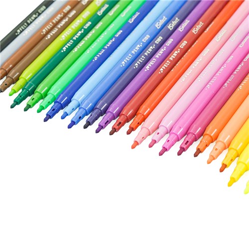 iSelect C169-24 Felt Coloured Pen, 24 Colours_2 - Theodist