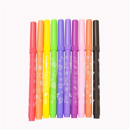 Deli C171 Fragrant Felt Coloured Pen, 10 Colours_1 - Theodist