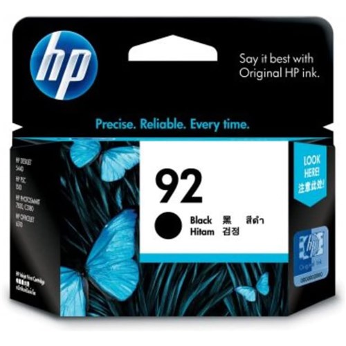 HP 92 Ink Cartridge Black C9362WA - Theodist