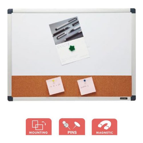 Comix CB4560 Whiteboard Corkboard Combo 450x600mm Theodist Theodist