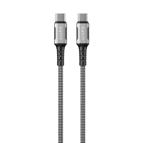 Havit CB6297 USB-C to USB-C Magnetic Nylon Braid Cable 1m_1 - Theodist