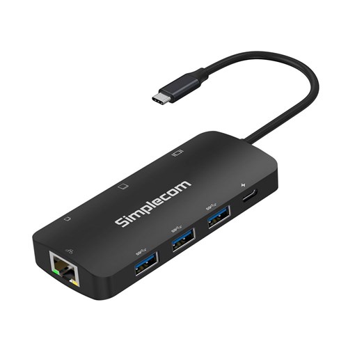 Simplecom Hub 8-in-1 CHT580 USB-C Adaptor HDMI 2.0 - Theodist